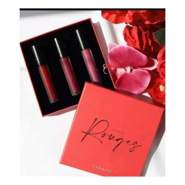 Farmasi Labial Mate Rojo Líquido Paquete 3 Unidades                                                                                                   