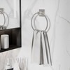 RUACQ Towel Ring for Bathroom 2pcs,Square Base Hand Towel Holder