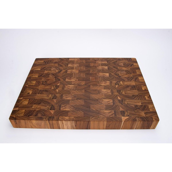 Small End Grain Cutting Board - Premium Self-Healing Teak Wood