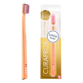 Cepillo De Dientes Curaprox Cs 12460 Velvet Soft – Cuidado De Encías Sensibles | Limpieza Ultrasuave Con 12,460 Filamentos | Paquete Individual, Color Aleatorio