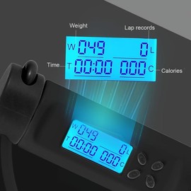 Adjustable Speed Skipping Rope, with Digital Display and Calorie Counter - Weighted Handle, Durable ABS Material, Includes Foam-Covered Skipping Rope and Headphones, Perfect for Men and Women's Fitness Training, Indoor Fitness Equipment | Modern Jump Rop