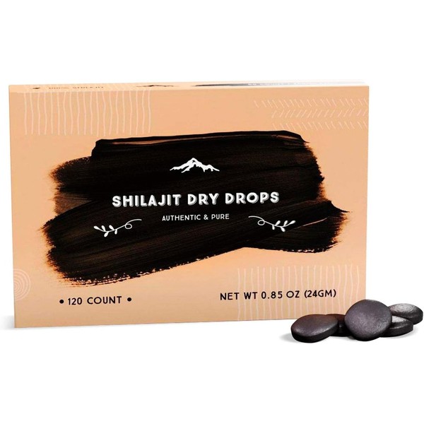 Shilajit Pure Himalayan Organic Dry Drops 120 Tablet 1.jpg