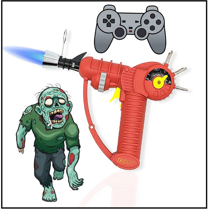 THiCket Raygun - Encendedor con llama ajustable y cerradura de