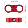 X AUTOHAUX 10pcs Red AN10 19mm Hose Separator Clamp Brake