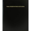 BookFactory Table Reservations Note Book - 120 Page, 8.5''x11'', Black