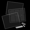 siawadeky Card Display Case, 6 Layers, Fully Transparent, Card Stand,
