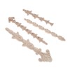 MUXSAM Wood Decorative Mouldings, Long Carved Wooden Corner Onlay Applique