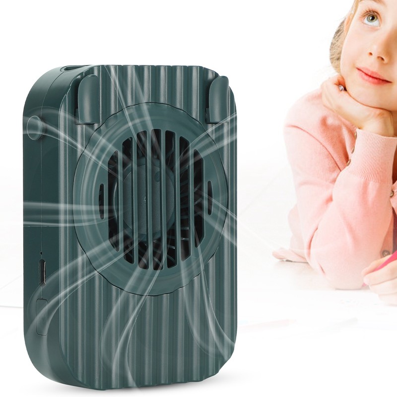 Mini Neck Fan Creative USB Portable HandsFree Wearable Lazy Hanging
