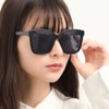 FashionBerry 99% UV Protection Lenses, Wellington-Shaped Sunglasses, Square, Oversize, Gentle