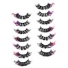 FOMIYES Lash Extensions 7 Pairs of Women's False Eyelashes Lash
