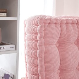 DormCo Rainha - Ultra Thick Tufted Floor Pillow - Peachy Pink
