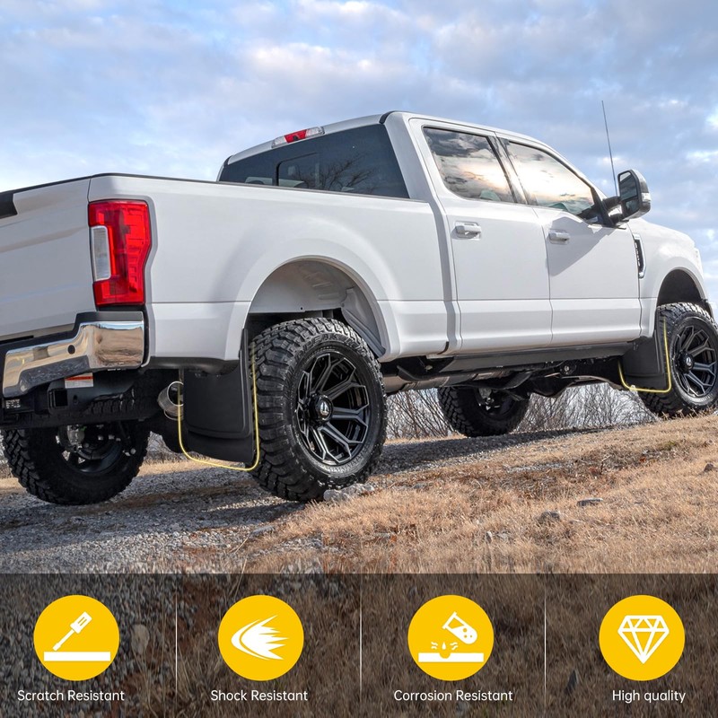 JTYZSM Mud Flaps for 2017-2024 Ford F-250/F-350 Super Duty Without
