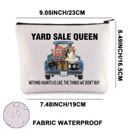Yard Sale Queen Makeup Bag Garage Sale Gift Yard Sale Queen Nothing Haunts Us Like Flea Market Lover Zipper Bag (Yard Sale Queen UK)
