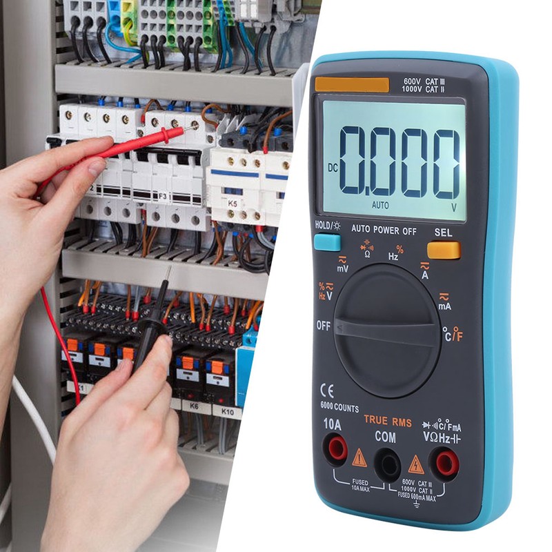 ZT102 Digital Multimeter AC DC Voltmeter Diode Current Capacitance Tester
