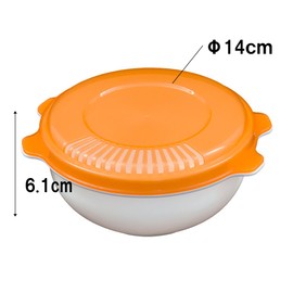 不動技研 電子レンジで調理 半熟玉子風 オレンジ F2584