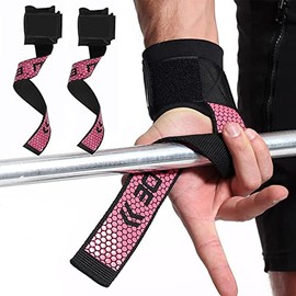 RUGNADOO Straps para Gym, MuñEqueras Gym, Agarres para Gym Ajustable, Anti-Deslizantes, Maximiza Tu Agarre en Barras y Mancuernas, para Levantamiento de Pesas, Culturismo, Entrenamiento de Fuerza