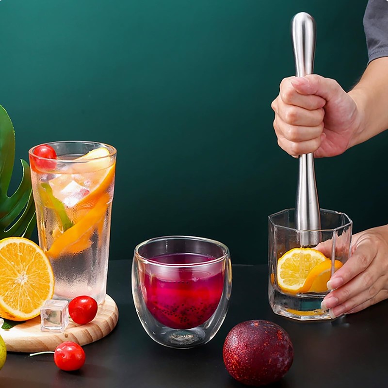 Stainless Steel Muddler Set,Stainless Steel Cocktail Muddler Ice Crusher Masher