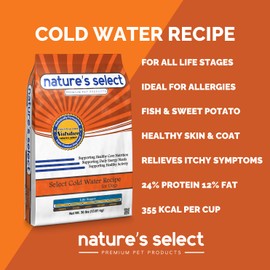 Nature's Select Cold Water Recipe - Fish, Dry Dog Food - All Ages (5 LBs)