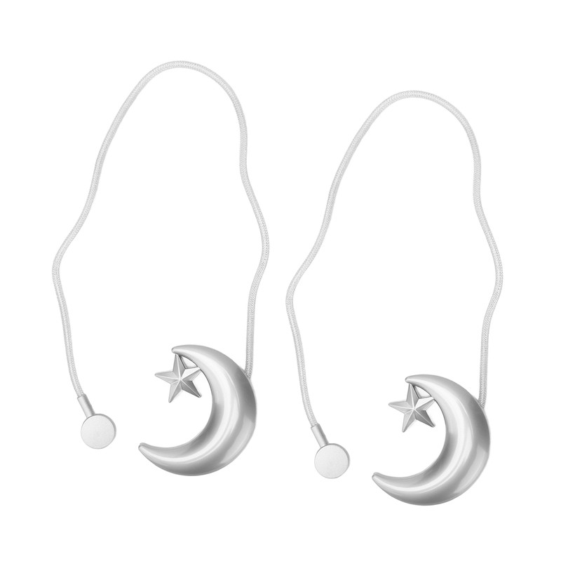 2PCS Curtain Tiebacks Magnetic Curtain Buckle Drapery Holdbacks for Home