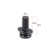 sourcing map M3 x 8mm Carbon Steel Phillips Pan Head