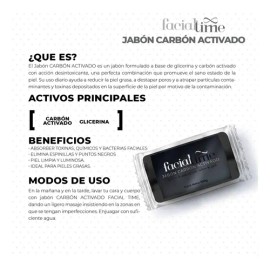 Jabon Carbon Activado De 100gr Facial Time Control                                                                                                    