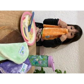 4 Toallitas Faciales Para Bebé De Tela De Bambú Extra Suaves                                                                                          
