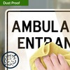 Ambulance Entrance Only Sign, 10x7 Inches, 4 Mil Vinyl Decal