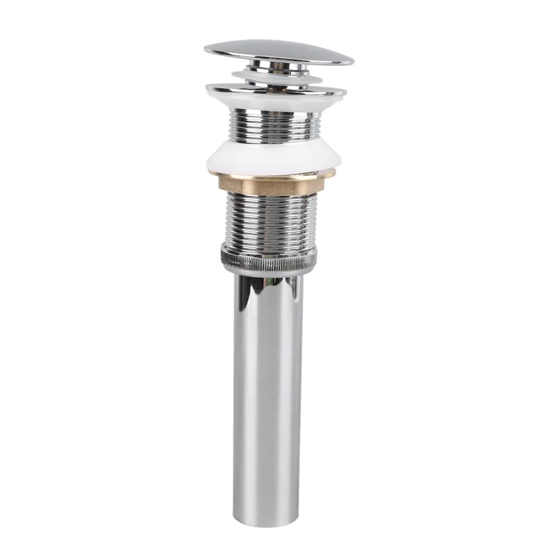 Bathroom Pop Up Drain Control Water Flow Copper Chrome Plating
