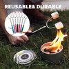 Lyfengdeam Barbecue Forks-4 Pack Marshmallow Roasting Sticks Extendable Stainless Steel