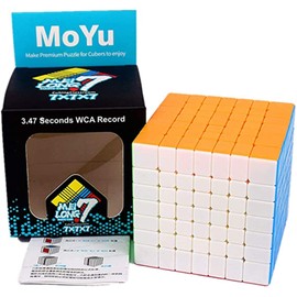 Bokefenuo Cuber Moyu Meilong Speed Cube 7 x 7 Stickerless Meilong Puzzle 7 x 7 x 7 Toys for Kids Magic Cube