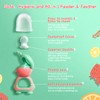 HAOBAOBEI Baby Fruit Food Feeder - Silicone Nibble Tray Combo