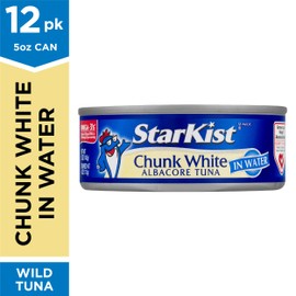 StarKist Chunk White Albacore Tuna in Water - 5 oz Can (Pack of 12)
