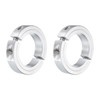 sourcing map 2Pcs Double Split Clamp-On Shaft Collar for 2"