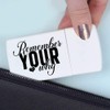 'Remember Your Why Motivational Text' Pill Box with Tablet Splitter