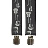 Olata Braces/Suspenders for All Ages, Y-Shape with Guitar Design. Adult,