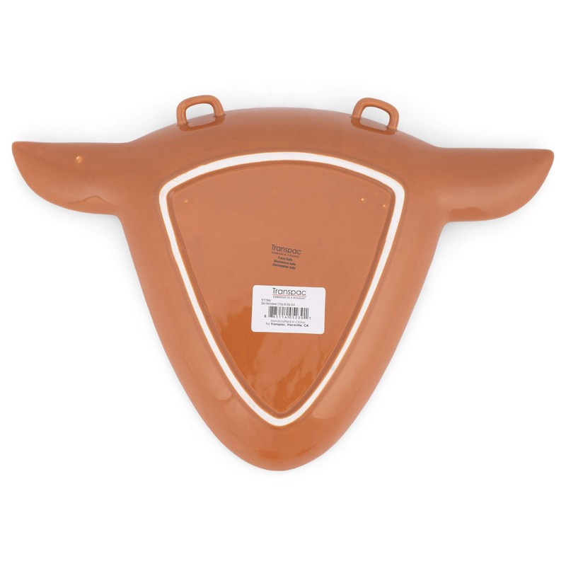 Transpac Y7786 Dolomite Reindeer Chip and Dip, Set of 4