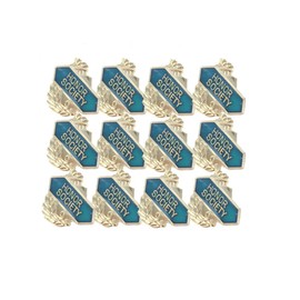 SHOP AWARDS AND GIFTS Honor Society Enamel Lapel Pins for Students Appreciation Reward School Teacher, Bulk Pack of 12, Poly Bagged, 5/8 Inch