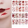 Halloween Tattoo Stickers (10-Sheet Set) for Wound/Zombie Makeup Halloween Tattoo Sticker Set A 2ea