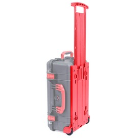 Pelican 1510 Replacement Trolley Set - Backplate, Telescoping Handle, L&R Wheel Assemblies - Red