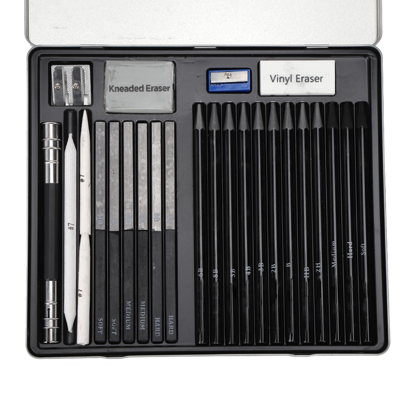 32Pcs Sketch Pencil Set Beginner Painting Tool Art Supplies with