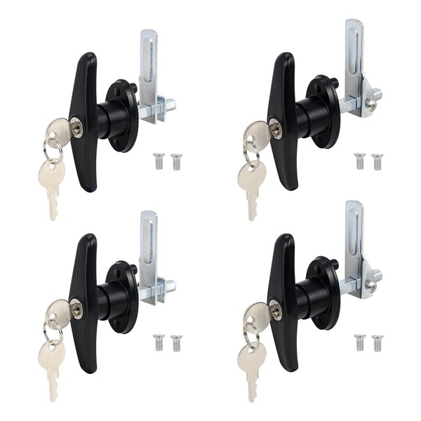QZATTCAEN QZATTCAEN Keyed Alike Truck Cap T-Handle Lock Kit -