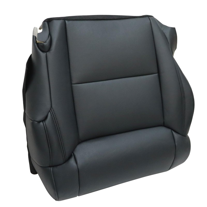 FZJDSD Black Driver & Passenger Side Bottom Microfiber Leather Replacement