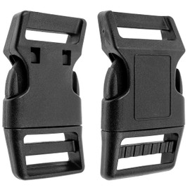 Your Day Mate Buckles Webbing in Black Hard Plastic, Push Buckle Click Closure, Replacement Buckle Repair, Backpack Strap Buckle, Buckle Strap, 20 mm, 10 x