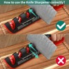 DPEDUAI 4-in-1 Manual Knife Sharpener – Best Kitchen Knife Sharpener