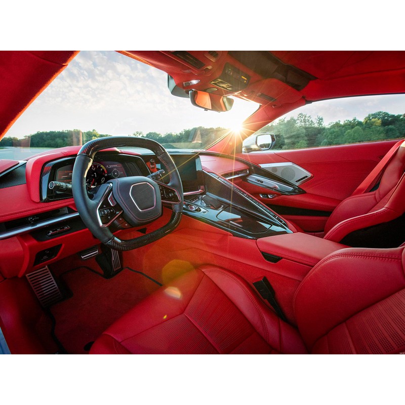 Car Steering Wheel Circle Round Cover for Corvette C8 Z51