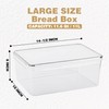 Tiawudi 2 Pack Large Bread Box for Kitchen Countertop, Airtight