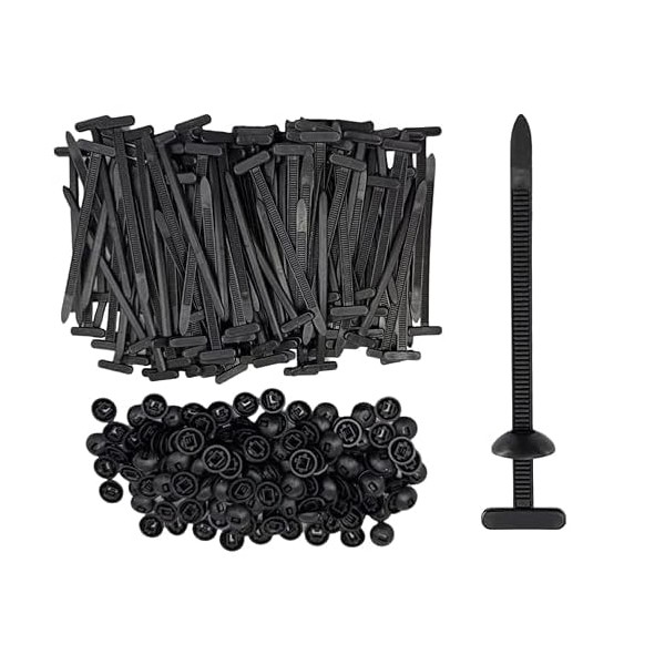 200Pcs Nylon Universal Cable Tie Buckle for Car