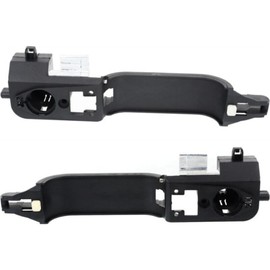 ERISTJ Car Door Handle Exterior Front Driver & Passenger Side Left Right 2 Pieces Compatible with Ford Focus LX/SE/ZTS 2000-2001 & ZX3 2002-2006
