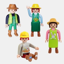 MyPlant Lechuza Playmobil XXL Figure 4-Piece Set Interior Decor Large Figure Gardening Decoration / 마이플랜트 레츄자 플레이모빌 XXL 피규어 4종 모음 인테리어 소품 대형 피규어 가드닝 장식