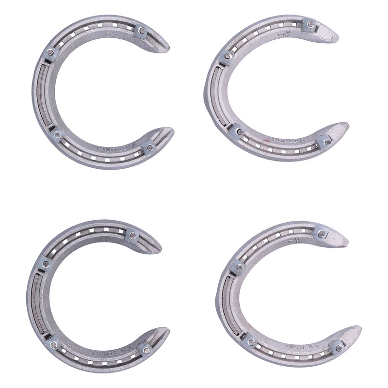 Aluminum Alloy AntiSlip Snow Speed Racing Horseshoes Kit Horse Training